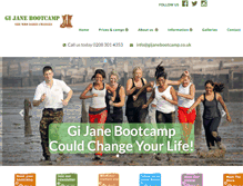 Tablet Screenshot of gijanebootcamp.co.uk